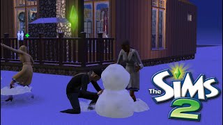 ❄️⛄Sims 2 Cozy Winter Longplay | Cozy Winter Cabin Speedbuild & Gameplay | Sims 2 Holiday Vibes 🎄 screenshot 5