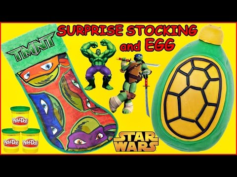 Teenage Mutant Ninja Turtles PLAY DOH SURPRISE EGG and Surprise Stocking