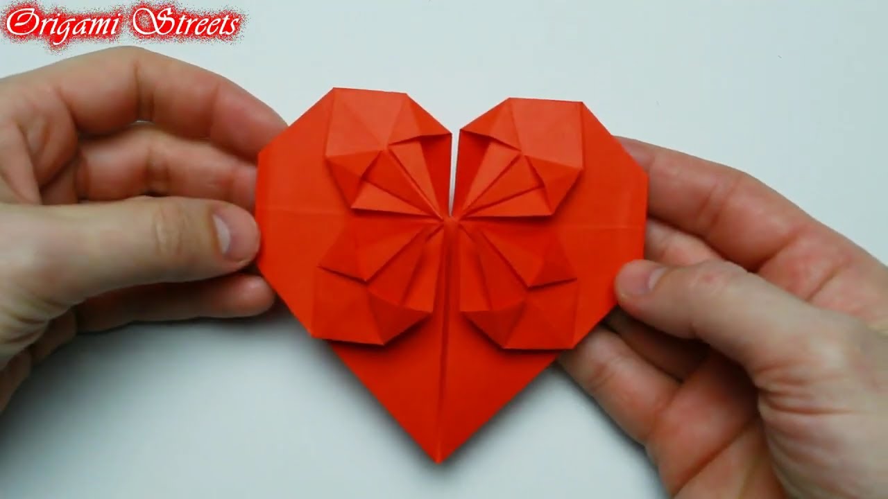 How to make an origami heart out of paper. Origami heart YouTube