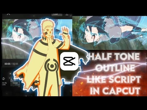 Half tone outline like script in capcut tutorial