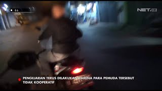 Aksi Menegangkan Polisi Kejar Pemuda Pembawa Sajam yang Melawan Petugas - 86