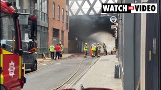 Firefighters battle blaze near London Bridge station