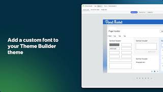 Upload a custom font in Theme Builder