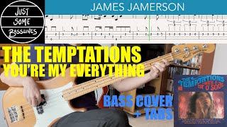 James Jamerson // The Temptations - You're My Everything // BASS COVER + TABS just some basslines