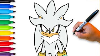 How To Draw Silver The Hedgehog Easy Step-By-Step Drawing Tutorial