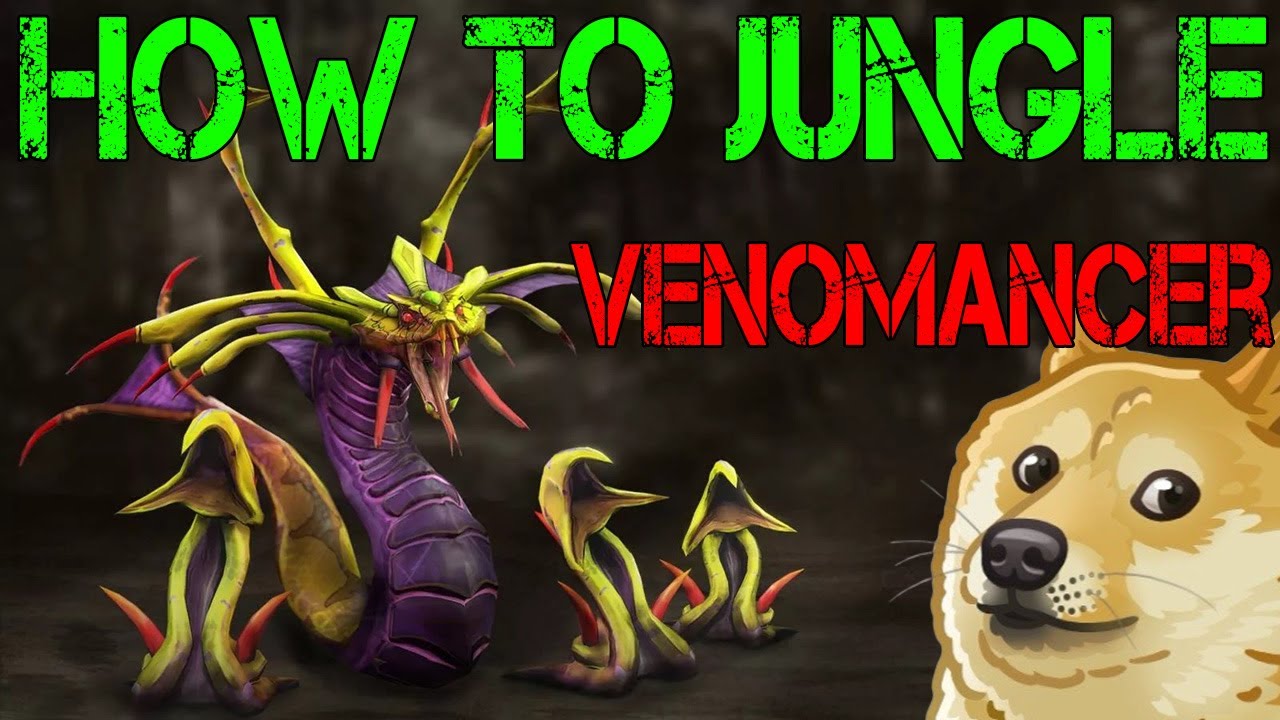 DoTa 2 How To Jungle Venomancer IRG Patch 7.28c // 8870 gold 15 min