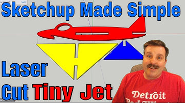 Laser Cut Tiny Jet design | Sketchup Made Simple