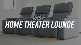 Maya Immersive Home Theater Lounge - Smart Comfort by Synargy Furniture