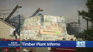 Fire Destroys Wood Products Factory Near Sutter Creek
