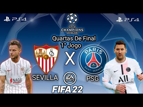 FIFA 22 - Champions League - Quartas de Final - Gameplay PS4 Slim 