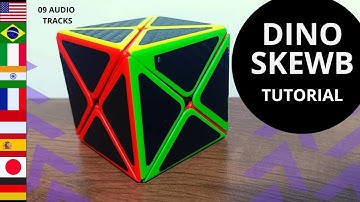 Dino Skewb - Tutorial Completo em 2 minutos #skewb #dinoskewbcube