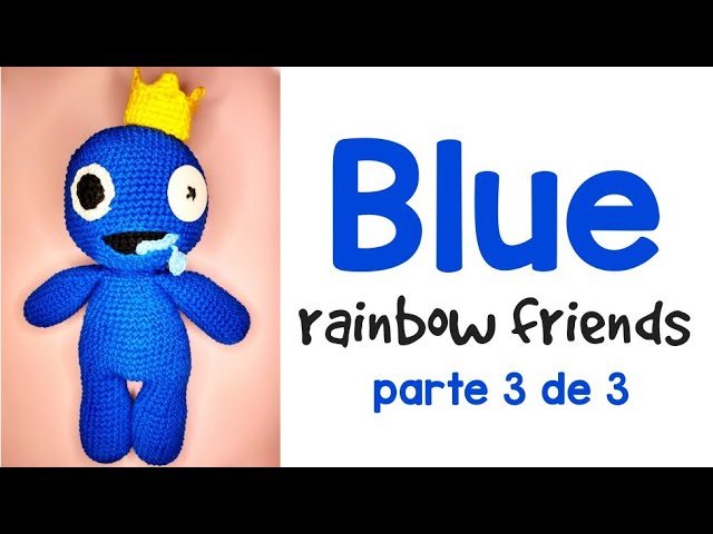 Red Rainbow Friend crochet plush, rainbow friends toy