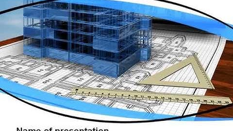 Office Building Planning PowerPoint Template by PoweredTemplate.com