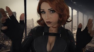 ASMR Calming you down | Black Widow soothes you (whispering, hugs, personal attention)