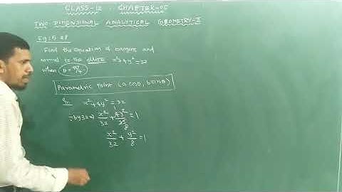 Class 12 | Unit – 5 | Two Dimensional Analytical Geometry – II |Example :5.28