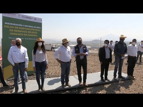 Inaugura Gobernador obras para el correcto manejo de basura en Zamora y Jacona