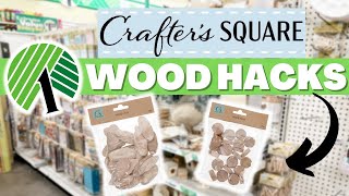🤯 DOLLAR TREE CRAFTERS SQUARE Wood Hacks You Don&#39;t Want to Miss!  Budget Friendly Spring DIYS