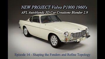 Blender Tutorial Car Modelling of a Volvo P1800 Ep 14 Shaping the Fenders