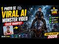 How to Make Realistic AI Monster Ride Videos from One Photo | cockroach Janata Party ai ride video