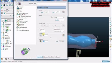 POWERMILL - Hướng dẫn tạo đường dao 4 trục xoay - toolpath 4 axis rotary.