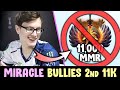 Miracle BULLIES 2nd HIGHEST MMR in Dota — RUINS his road to 11k