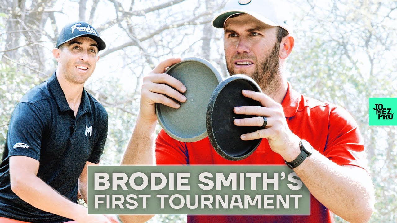 ⁣Paul McBeth mentors Brodie Smith before his first Disc Golf tournament | Jomez