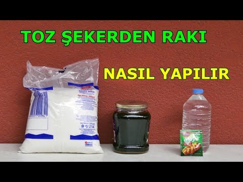 Toz Şekerden Alkol Yapımı