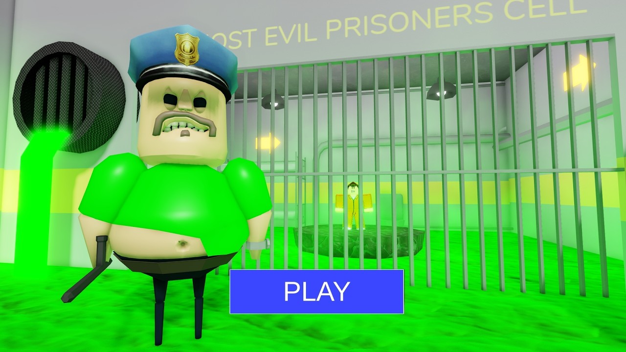 SECRET UPDATE - Big Head Green Barry in BARRY'S PRISON RUN! #roblox #obby