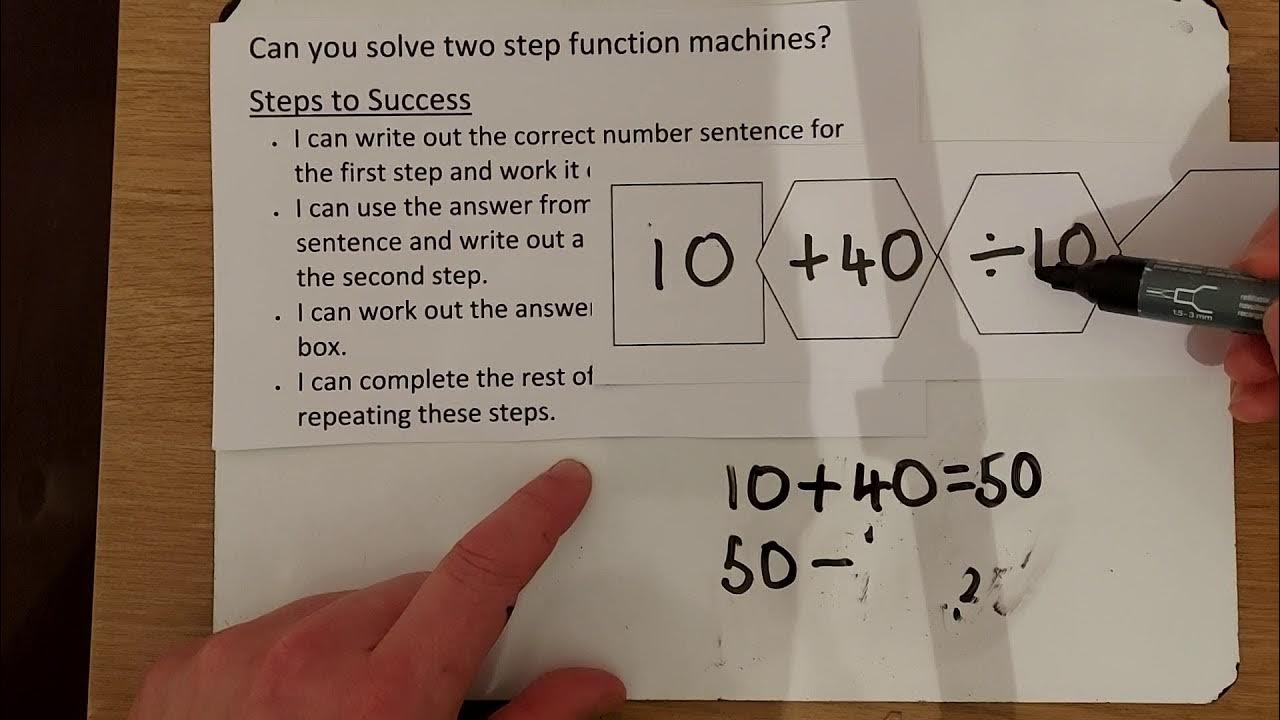 How to solve 2 step function machines - YouTube