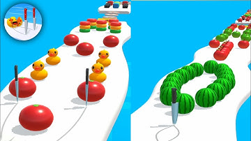 Slice Run Game - Very Satisfying and Relaxing ASMR Slicing Game - PART 10