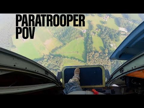 RAW VIDEO: See paratrooper's POV as he steps into the air