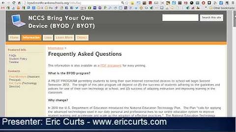 Rolling out a Bring Your Own Device (BYOD) Program