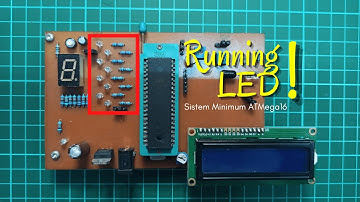 RUNNING LED WITH SYSTEM MINIMUM ATMEGA16