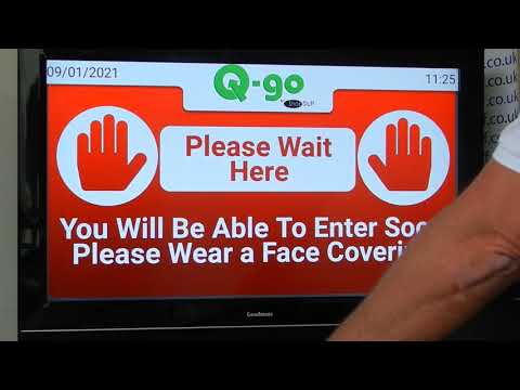 Q-Go Controlled Entry Restricted Access Room Building Entry Queue Management System
