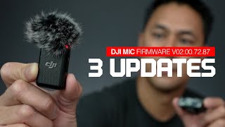 3 Big Updates on the DJI Wireless Mic  Firmware v02.00.72.87