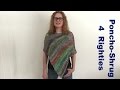 VERY EASY Knitted Poncho Shrug (4 Righties)