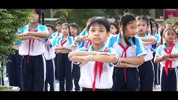 Múa dân vũ của học sinh Trường Tiểu học Minh Lương 1 (CT-KG)