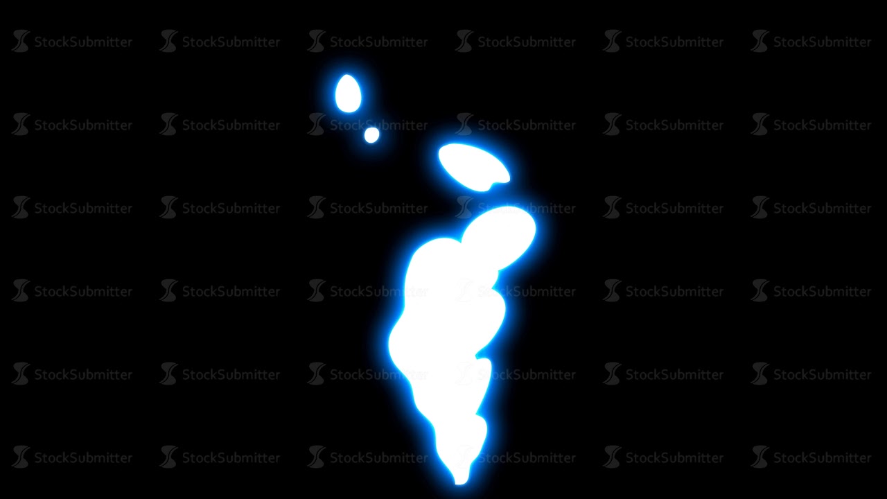 4K Liquid Elements Glow Loops. Drag and drop