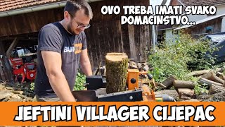 CIJEPANJE DRVA JEFTINIM VILLAGER CIJEPAČEM!!