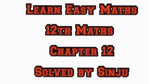 12th Maths Chapter 12 Exercise 12.2 problem 3 Samacheer State board Tamil English medium