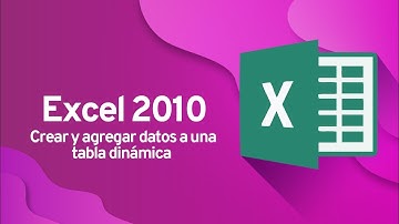 CURSO BÁSICO DE EXCEL 2010: Cómo crear una tabla dinámica y agregarle datos