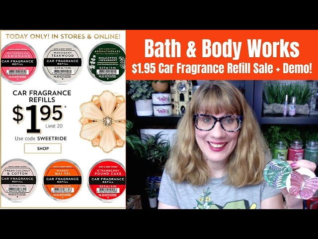 (6) Bath and Body Works MAHOGANY TEAKWOOD Scentportable Car Fragrance  Refills