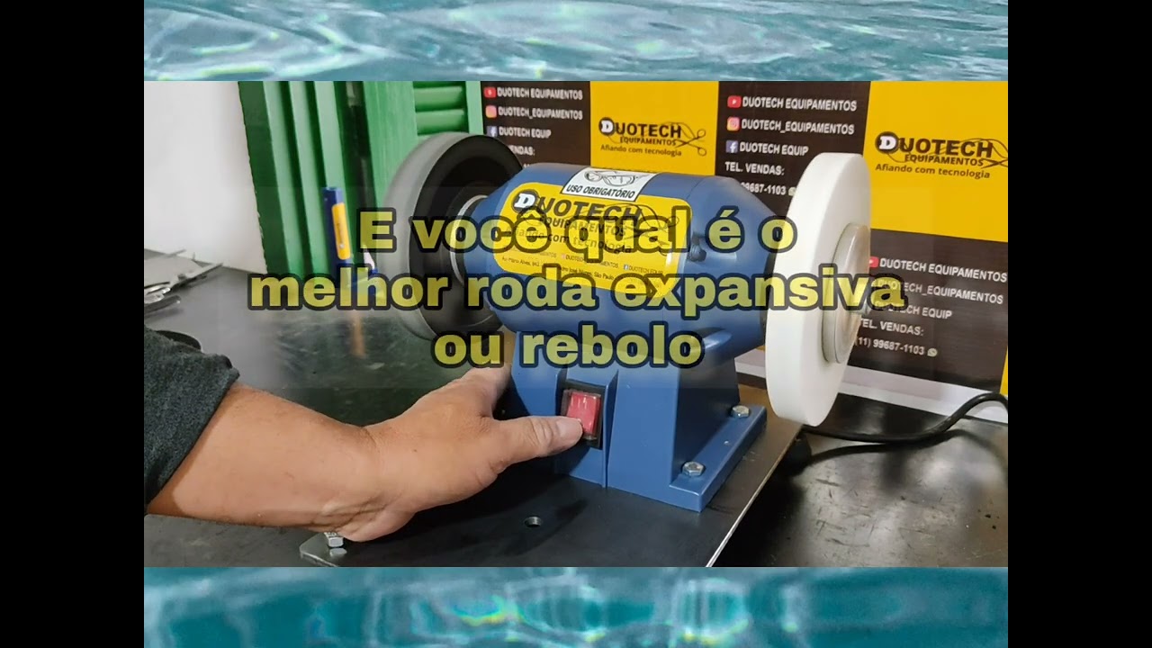 Roda expansiva ou rebolo qual o melhor para Afiações de tesoura.