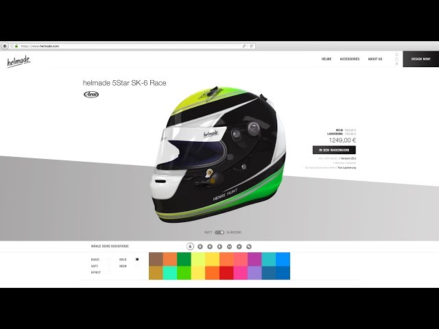 helmade helmet designs - design your own motorcycle helmet online in 3D