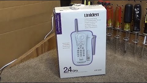 Uniden EXP2240 2.4 GHz Analog Cordless Phone | Initial Checkout