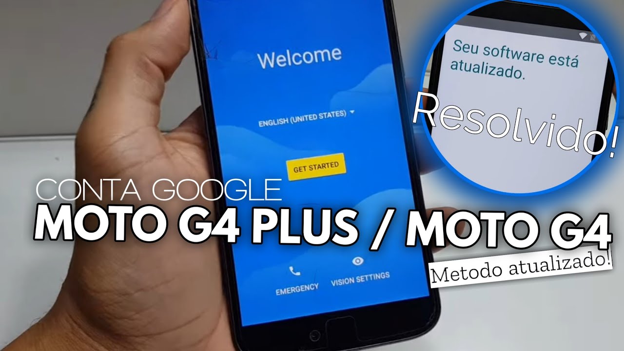 Como Remover Conta Google do Moto G4 Play 