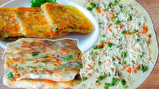 how to make most delicious Breakfast recipe | easy recipe | pan recipe | spring paratha recipe