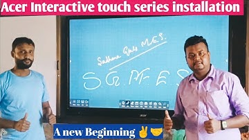 Interactive smart pannel installation model-Acer IZ65A#smartboard #touchpanel #smartclassroom