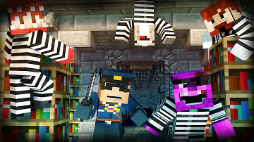 Minecraft Mini-Game: COPS N ROBBERS! (RIPPED ROSS & MUSCLE MAX!) /w Facecam