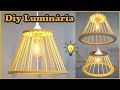 Como fazer LUMINÁRIA gastando QUASE NADA: DIY